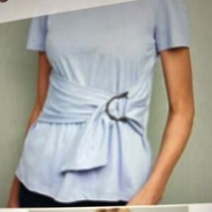 MAEVE FROM Anthropologie Stylish Periwinkle/blue Women's Top SZ L